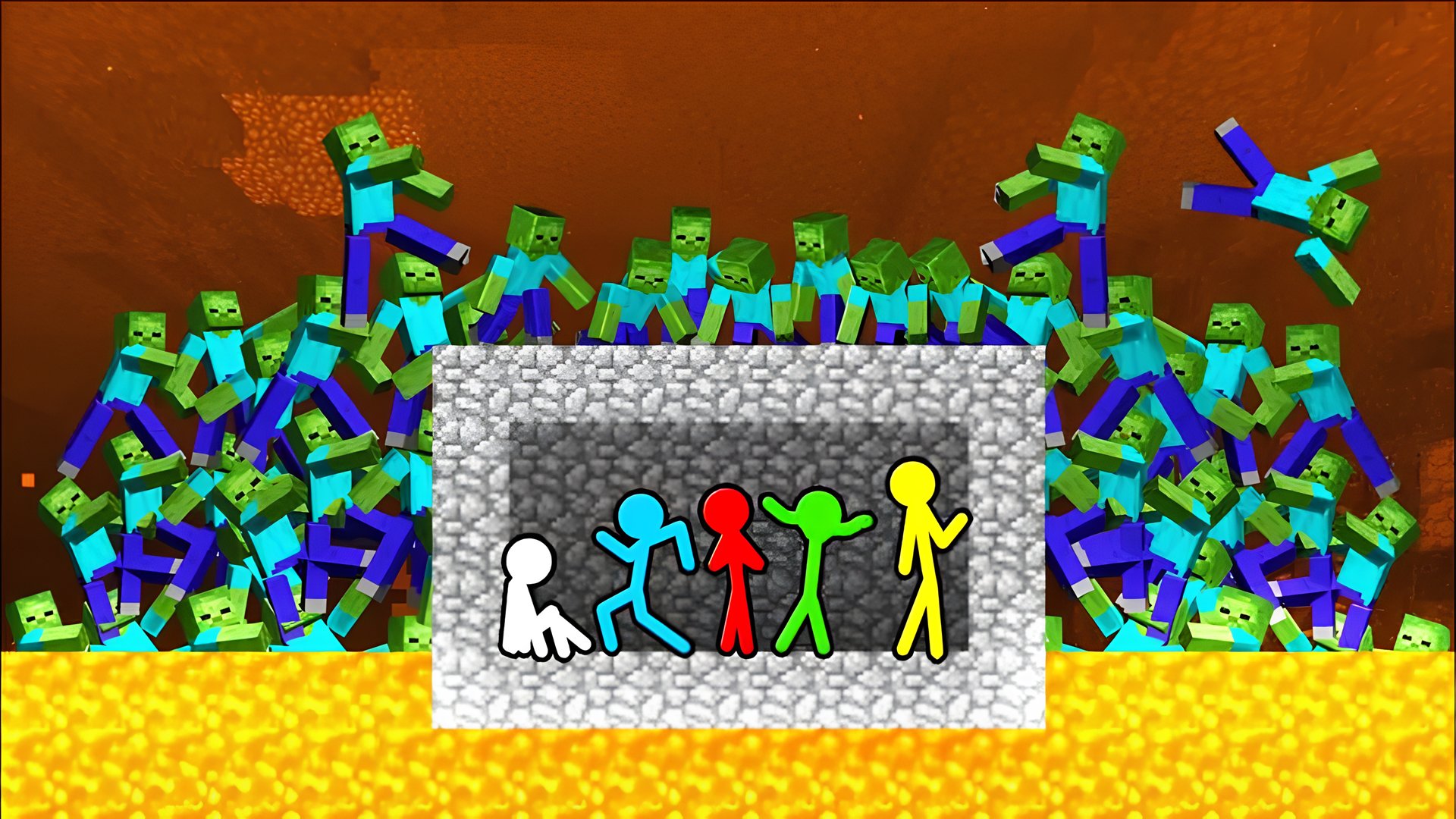 Stick Fighter vs Zombies - Free Online Game